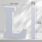 White Wooden Letters 8 Inch For Wall Decor large Unfinished Wood 8 Inch  L