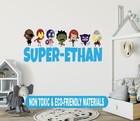 Custom Name Superhero Wall Decal - Personalized Superhero Sticker For Nursery