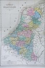 1858 Delamarche Map Belgium   Holland Netherlands Luxembourg Amsterdam Brussels