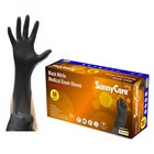 1000 case  8902 Sunnycare 5mil Black Nitrile Exam Gloves  no Vinyl Latex  Medium