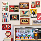 Retro Garage Tin Signs 10 Vintage Metal Wall Decor Men Cave Wall Decorations Lot