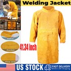 Leather Welding Jacket Coat Clothes For Men   Women Protective Welder Safety Xxl