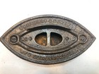Antique Primitive Vintage Cast Iron Schreiber   Conchar Sad Iron No Handle