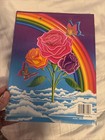 Vintage Lisa Frank 90s Rainbow  Roses  Butterflies Clipboard Works 
