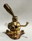 Vintage Style Brass Dive Helmet Pen Holder- Brass   Copper- 1 Pc