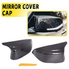 M Style Honeycomb Carbon Fiber Mirror Cap Replacement For 14-24 Infiniti Q50 Q60