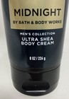 Bath   Body Works Midnight Men s Collection Ultra Shea Body Cream Lotion 8 Oz