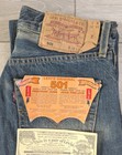 Levi s 501 Red Tab Jeans Distressed Dirty Used Denim Size 27s  Vintage 90 s Rare