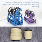 Electric Yarn Spinner Winder Spinning Wheel With 3 Spools 8oz For Pet Hair Diy