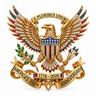 America 250th Anniversary Eagle Badge With Gift Box  1776-2026