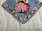 Vintage Child   s Hanky  Handkerchief  Cotton  Nursery Rhyme  Girl  Spider  As Is