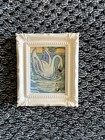 Print Of My Art Swan cute miniature Painting small  Framed