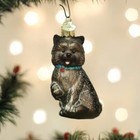 Old World Christmas Blown Glass Ornament For Christmas Tree  Cairn Terrier