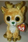 Ty Beanie Boos - Glitzy The Christmas Reindeer 6  New Mwmts Stuffed Animal Toy