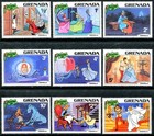 Grenada 1063-1072  Disney Characters Cindarella   Prince  Christmas 1981 X10037c