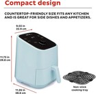 Instant Pot Vortex 2qt Mini Air Fryer 4in1 Bakes reheats roasts - Aqua Color New