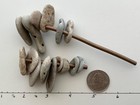 15 Holey Beach Rocks Hag Stones Adder Fairy Wish Mystic Natural Smooth Bead  6h
