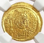 565-578 Ad Gold Byzantine Empire Justin Ii Av Solidus Coin Ngc Mint State 5 4