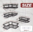 Corner Shower Caddy 4 Pack Adhesive Bathroom Shelf No Drill Organizer Rustproof