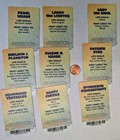  dave   Buster   s spongebob Squarepants 9 Cards  full Complete Set gary coin Push