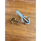 Vintage Jaw Harp Set  2 Mouth Harp Made In Usa Silver Brass Tone Folk Instrument