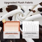  Cow Print Throw Blanket Non Shedding Milkyplush Throw  50  X 60   Black Brown