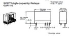  2  16 Amp Contacts  Power Relay With 12 Volt Coil  by Omron     Usa Seller   