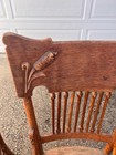 Antique Oak Pressback Chairs  Set Of 2   To Refinish refurbish