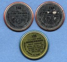 1964 Topps Baseball Coins - Lot Of 3 - Robinson -robinson - Marichal - All Stars