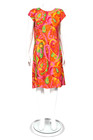 Vintage 60s Psychedelic Kaikamahine Honolulu Hawaiian Dress Size Medium  756