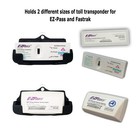 Ez Pass Holder   Fastrak Holder - 1 Pack - 3 Point Mount - Black - Toll Trans   