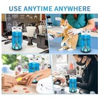 42oz Salon Barber Disinfectant Jar Glass Sanitizing Container Open Box