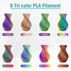 3d Printer Filament Bundle 1 75mm Silk Pla Filament Multicolor 250g 10 Rolls bul