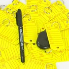 200 Pcs Pvc Tags With Labels And Rings  Car Key Tags Organization  Identifiers
