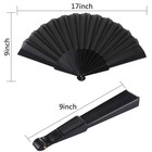Blulu 4 Pcs Handheld Folding Fan 9 Inch Chinese Vintage Hand Fan Foldable In    