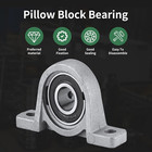 10mm Pillow Block Bearing  Self-aligning 2-bolt Flange 10mm Bore Bearing  Zinc A