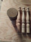 Vintage Hardwood Table chair Legs Queen Anne Style Set Of 4