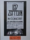 Led Zeppelin 1980 Chicago Stadium Framed Poster  Ticket   Letter Of Authenticity