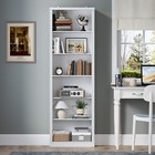 Tall Bookshelf  6-tier Floor Standing Bookcase With Adjustable Shelves