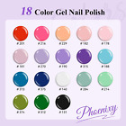 36 Pcs Gel Nail Polish Kit With Uv Light  Assorted Colors Manicure Starter Set