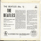 Beatles No  1 Rare Uk Repress 4-track Vinyl Ep With Picture Cover  Mint