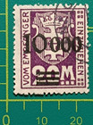 Gdansk Stamp 1923  Danzig - Sc J27  D1 10 000m On 20m Deep Violet  Used