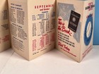 1950 Brooklyn Dodgers  Yankees And Giants Baseball Schedule Mfg  Trust Co     