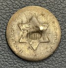 1852 3   Silver Trime     Three-cent Coin - Silver