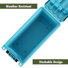  2 Pack  Ozark Trail Blue Marine Storage Box With Water Resistant Lid