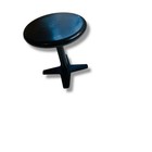 Vintage Black Plastic Miniature Dollhouse Table Hong Kong 2 h