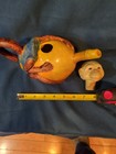 Vintage Chinese Monkey Tea Pot Asian Art Pottery To Be Used For Decor Only