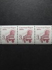 U s  Stamps Sc  2252a  No P   Shiny Gum  Folded Strip 10  Conestoga Wagon  Mnh