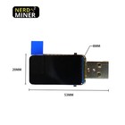 Mini Usb Bitcoin Miner 250kh s Btc Solo Lottery Mining Machine Lcd Display