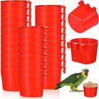 30 Pcs Cage Cups Birds Feeders Bird Water Dispenser Hanging Quail Waterer Pla   